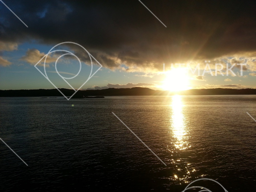 Solnedgång över Bohuskusten